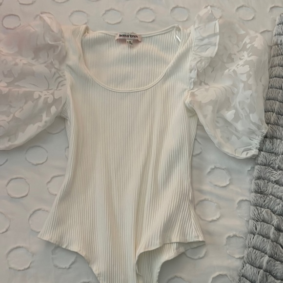 Jealous Tomato Puff Sleeve Bodysuit - Picture 1 of 3